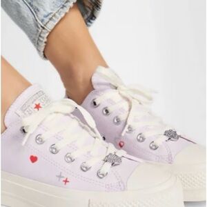 Converse Women’s Chuck Taylor All Star Lift Platform Y2K Heart Sneakers